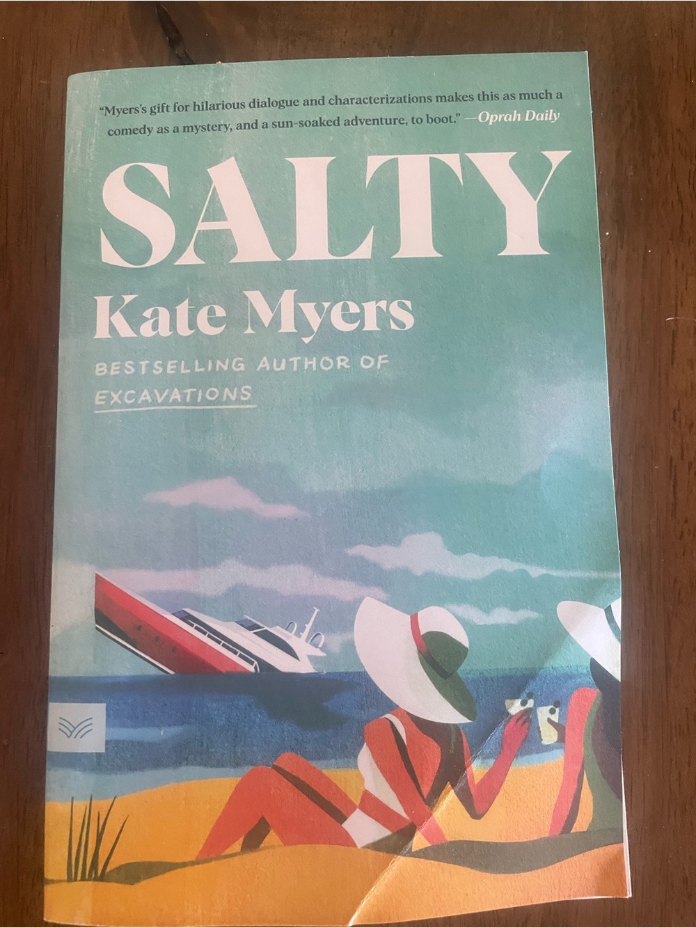 Salty by Kate Myers - Beach Novel in Teal & Coral